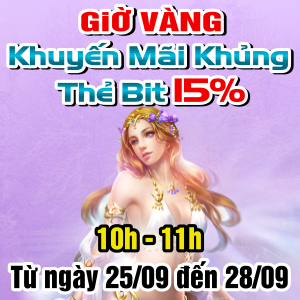 Khuyến mãi thẻ Bit giờ vàng