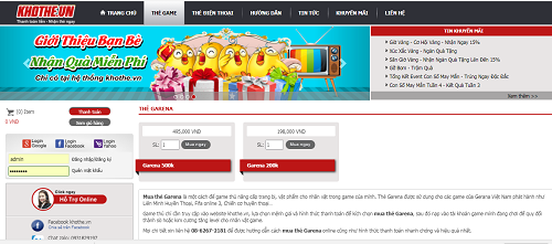 mua thẻ garena